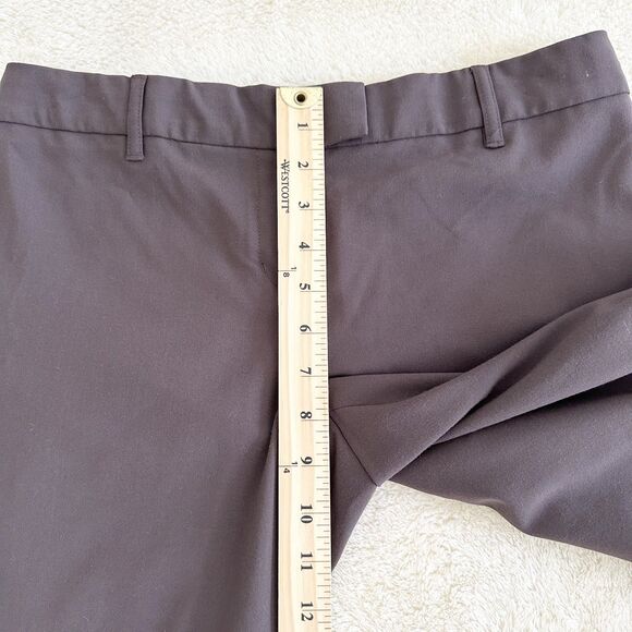 Express Design Studio Capri Dress Pants Size 4 Brown Cuffed Academia - Picture 10 of 10